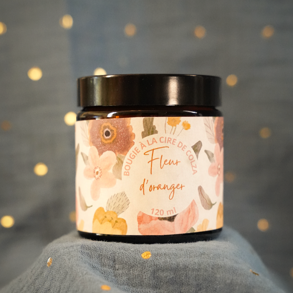 Bougie Fleur D'oranger - Cire Naturelle de Colza