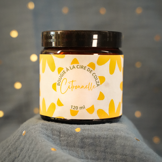 Bougie Citronnelle - Cire Naturelle de Colza