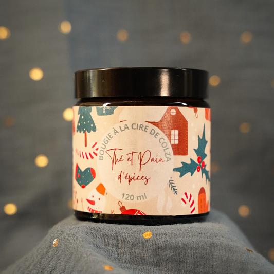 Bougie Thé et Épices - Cire Naturelle de Colza